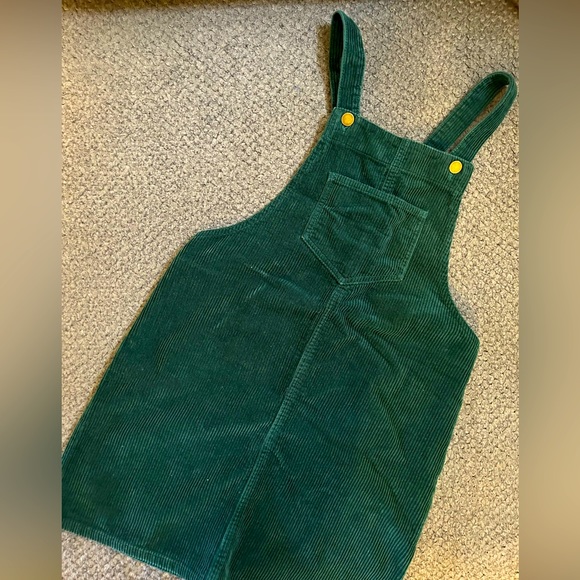 Green corduroy Romper - Picture 1 of 3